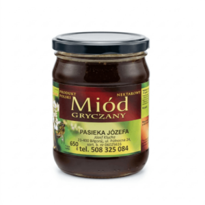 miód gryczany z pasieki Józefa Kluchy