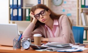 Zmęczona kobieta, zdjęcie główne do artykułu Niedobory magnezu