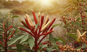 ashwagandha w naturze, grafika wiodąca dla artykułu kiedy brać ashwagandhę