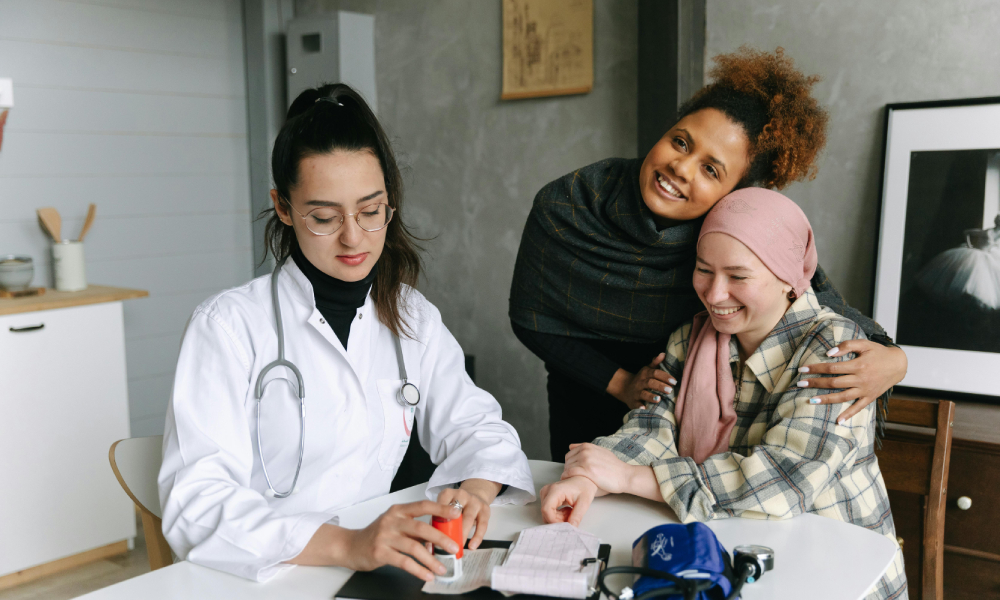 kobieta z nowotworem