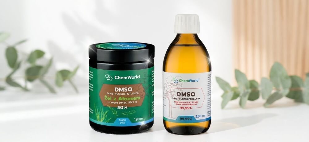 Produkty DMSO: żel i płyn