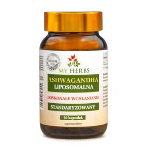 ASHWAGANDHA LIPOSOMALNA STANDARYZOWANY 90 KAPSUŁEK - My Herbs