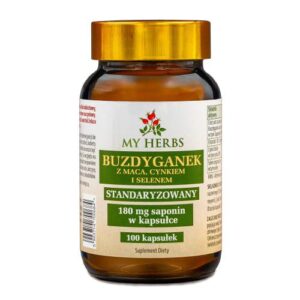 Buzdyganek z Maca, Cynkiem i Selenem Standaryzowany - My Herbs, 100 kaps.