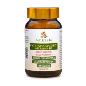 Cytrynian Magnezu + Witamina B6 - My Herbs, 100 kaps.