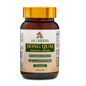 Dzięgiel Chiński Dong Quai Standaryzowany - Menopauza, Menstruacja 60 kaps. My Herbs
