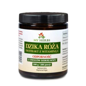 Ekstrakt z Dzika Róża z Witaminą C - My Herbs 200 g / 200 porcji