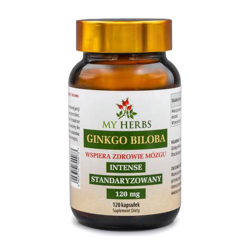 Ginkgo Biloba - Miłorząb Japoński 120mg - Bio Herbs 120 kaps.