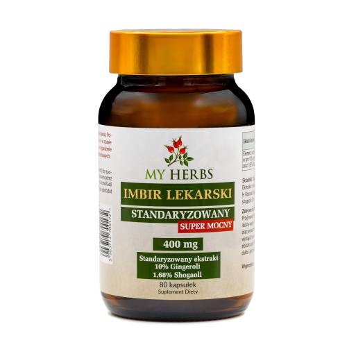 Ekstrakt z Imbiru 400 mg w kapsułkach - Bio Herbs 80 kaps.