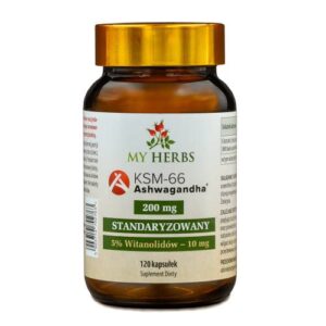 ASHWAGANDHA KSM-66 - Standaryzowany Ekstrakt 120 Kaps. - My Herbs