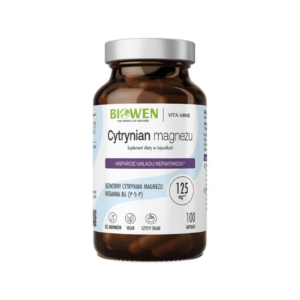 Cytrynian Magnezu + Witamina B6 Biowen 100 kapsułek