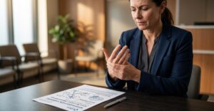 Kobieta ma niedobór witaminy B12 - objawy neurologiczne. Robi test.