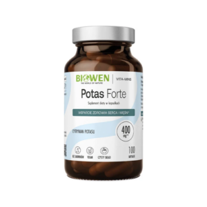 Potas Forte Biowen 100 kapsułek - 1111 mg cytrynianu potasu, 400 mg potasu