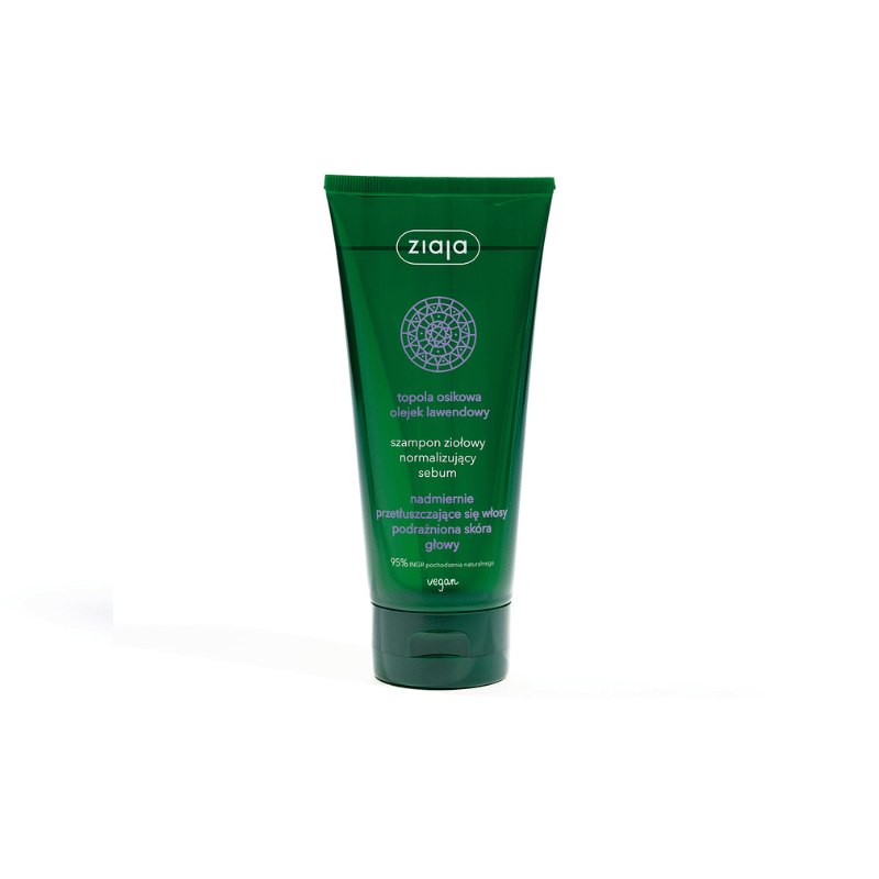 szampon ziołowy normalizujący sebum Ziaja
