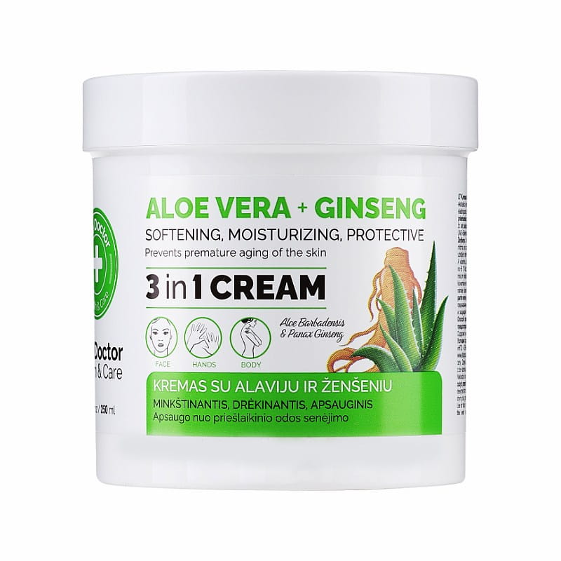 The Doctor - Krem do twarzy i ciała - Aloe i Żeń-Szeń - 250ml